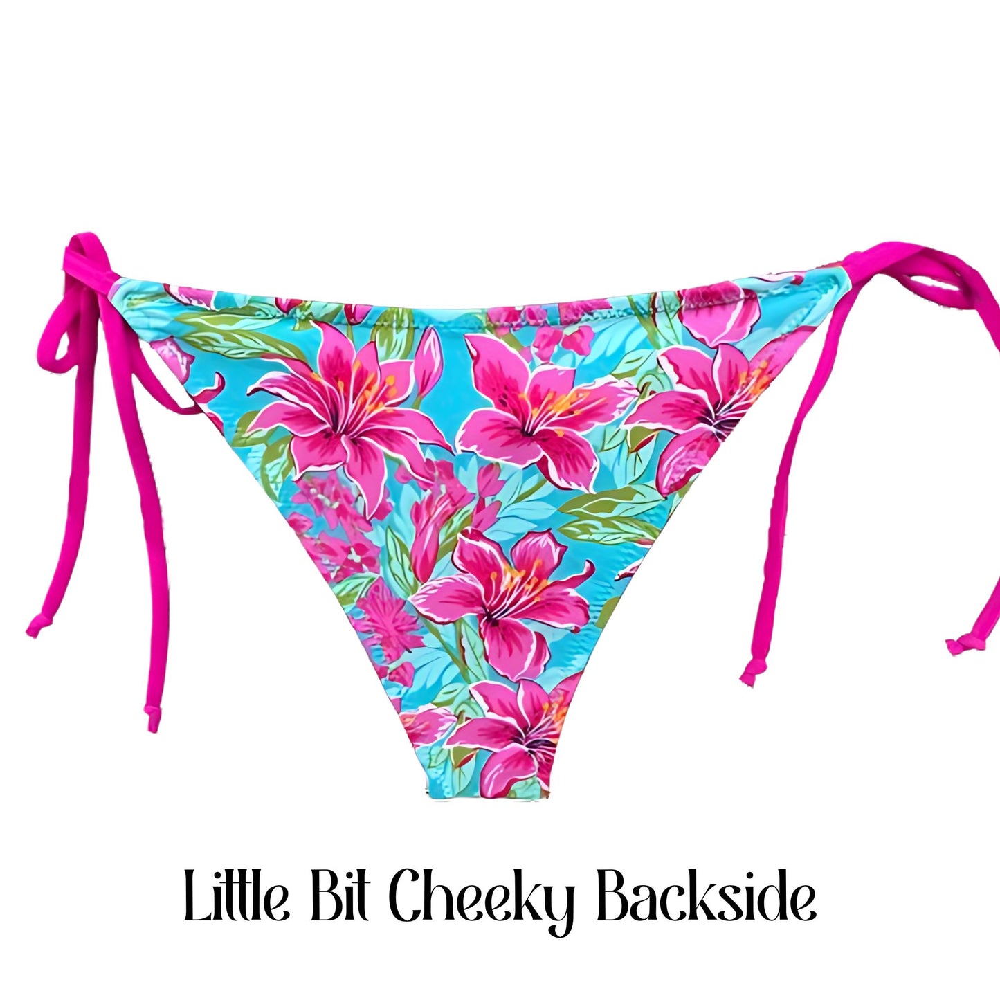 April Bikini Bottom - Watercolor Lillies Collection