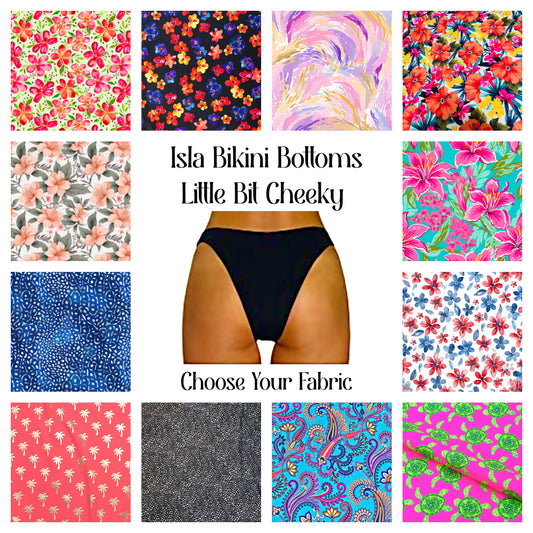 Isla Bikini Bottom LITTLE BIT CHEEKY - Choose Your Fabric